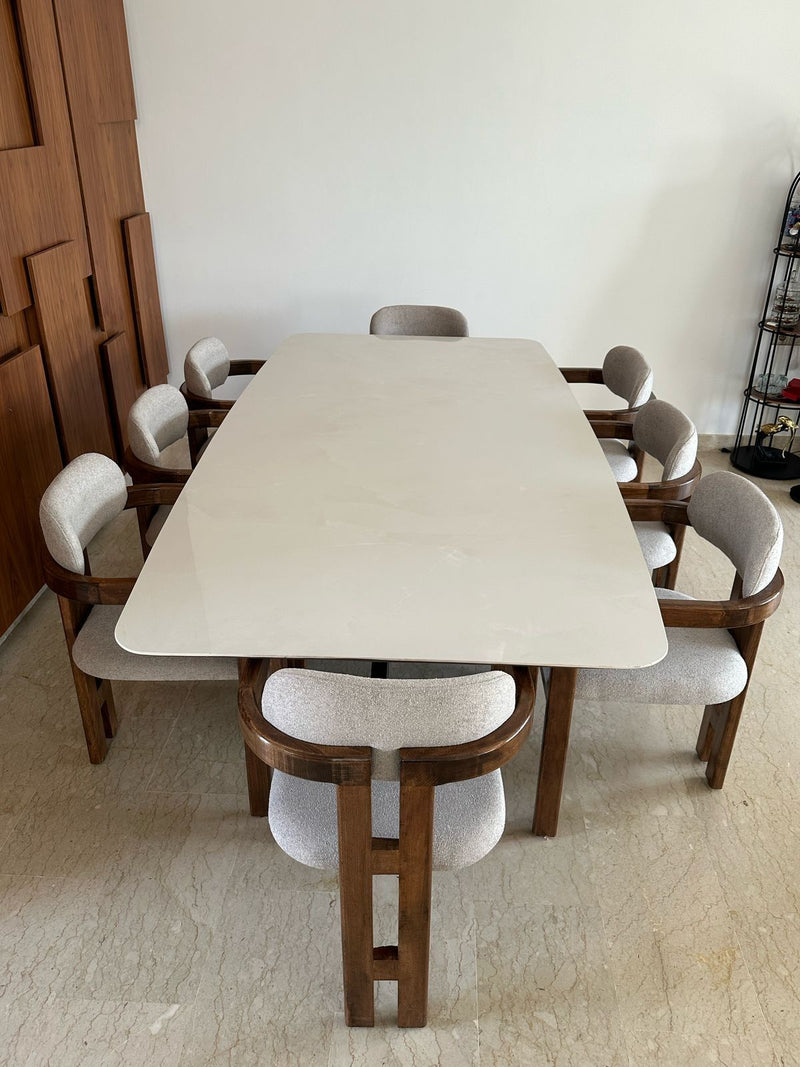 Salle à Manger Céramique Grande Capacité 10 Personnes chaise model M