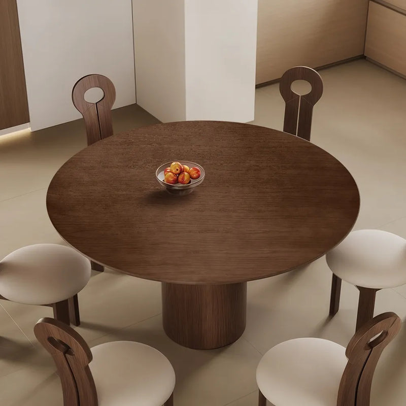 Table a manger ronde en bois magnus