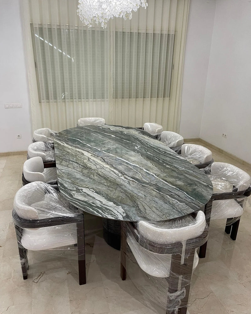 Salle à Manger Céramique Grande Capacité 10 Personnes chaise model M