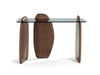 console rectangulaire en bois et verre SHARK