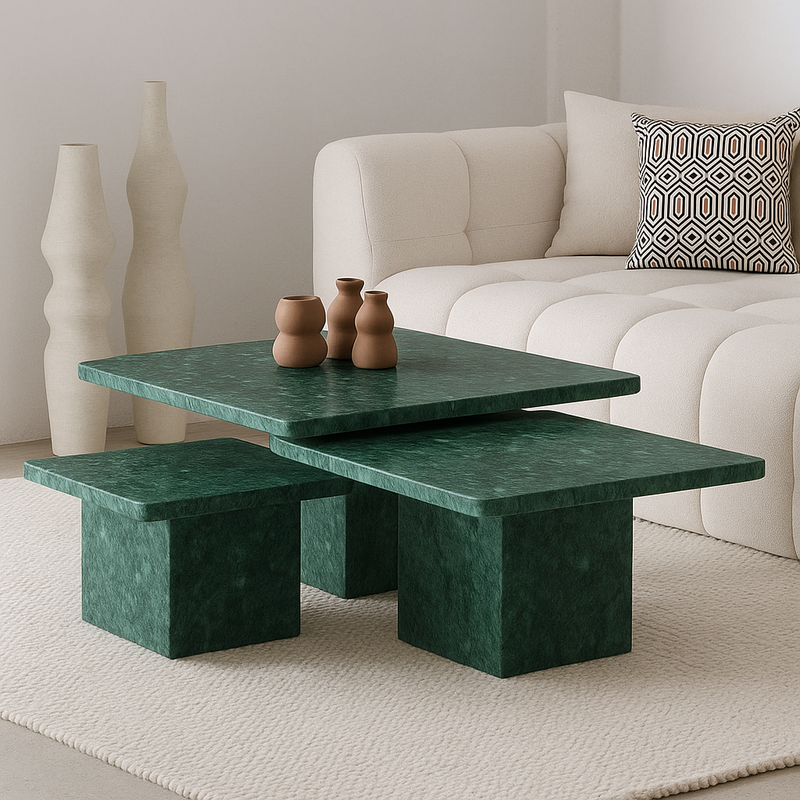 Le trio de tables basses 100% Marbre