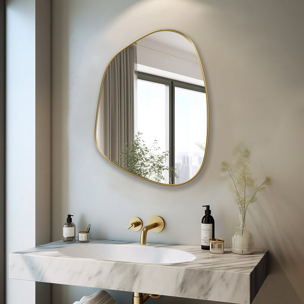 Miroir cerclé de métal