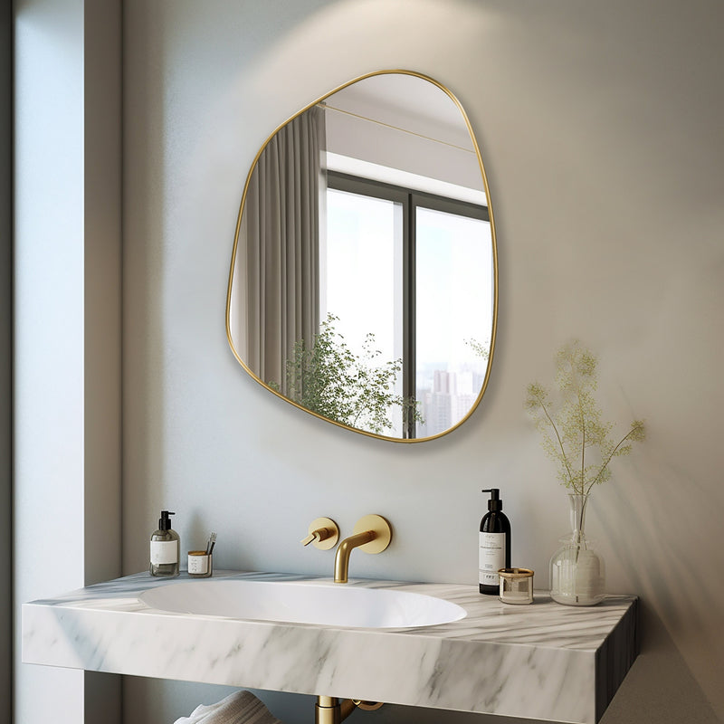Miroir cerclé de métal