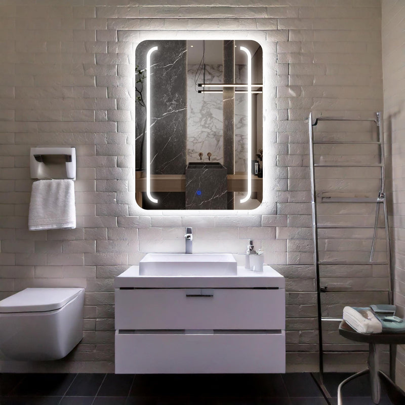 RectaV, miroir de courtoisie rectangulaire LED