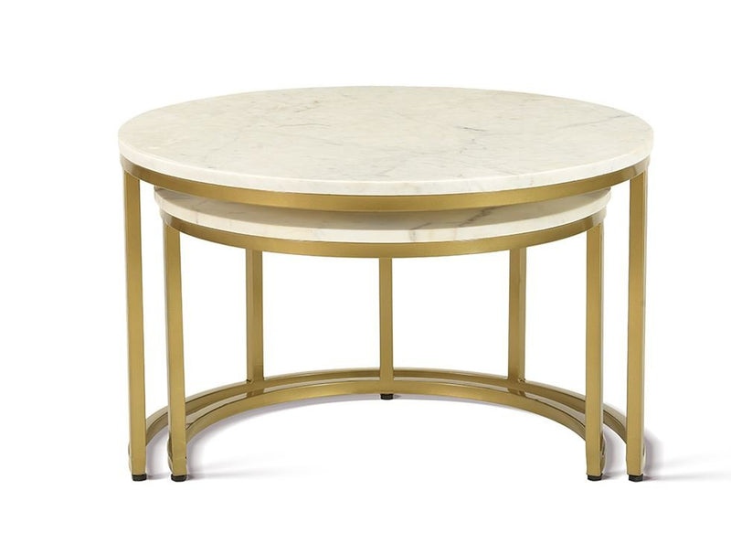 Duo de Tables Basses – Marbre